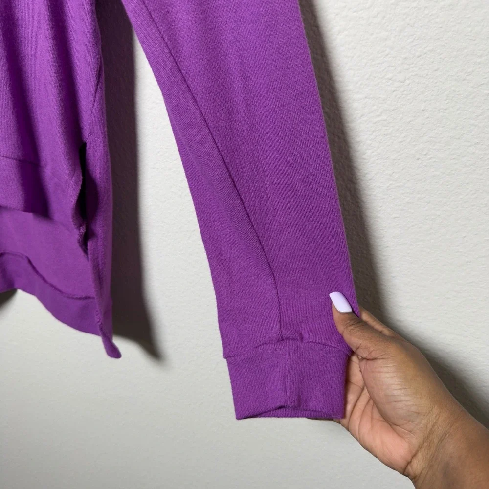 Beyond Yoga Women Long Weekend Lounge Pullover Sweater Small‎ Purple Plum Casual - Picture 8 of 11